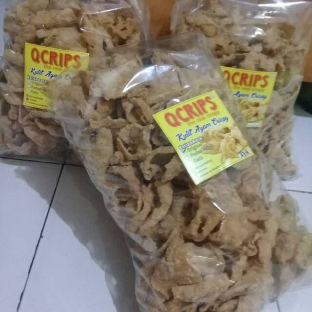 Jual Keripik Kulit Ayam Crispy Kemasan Kg Shopee Indonesia