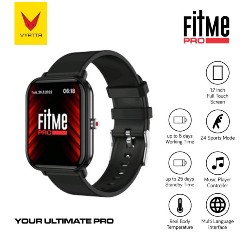 Jual Vyatta Fitme Pro Smartwatch | Shopee Indonesia