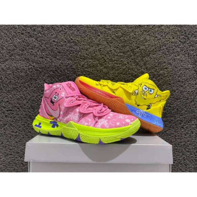 Jual Nike Kyrie Irving 5 x Spongebob ft Patrick High Premium Quality Shopee Indonesia