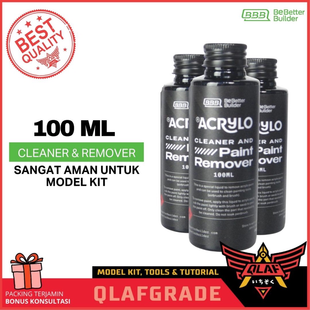 Jual ACRYLO CLEANER AND PAINT REMOVER 100 MEDIUM pembersih alat hapus ...