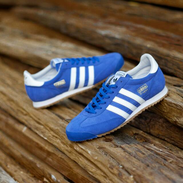 Adidas dragon white and blue clearance