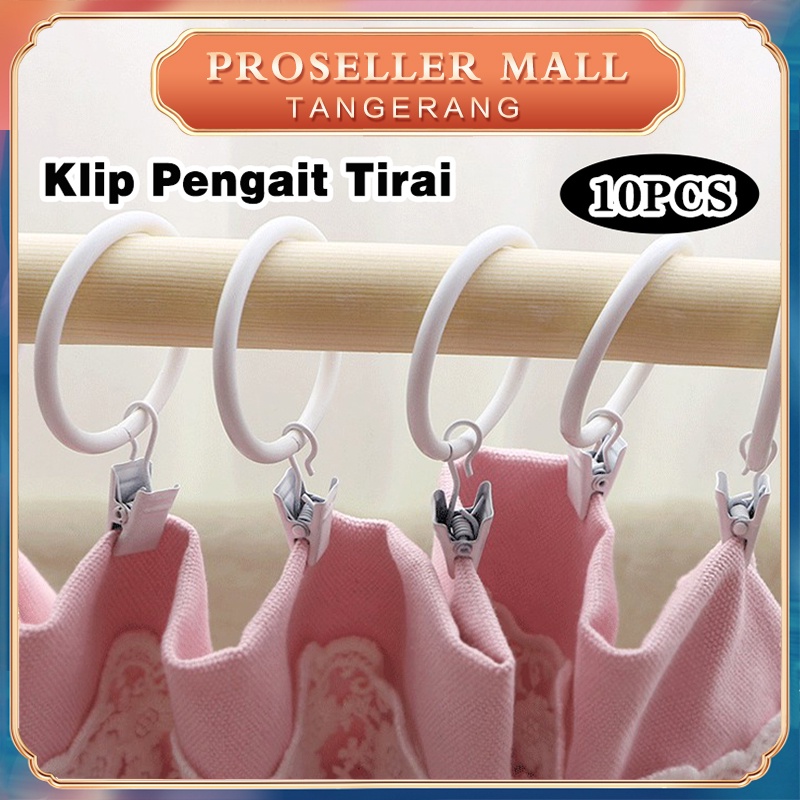 Jual Ring Gorden / Cincin Tirai Klip / Pengait Tirai Jendela--10Pcs - Kota  Tangerang - Smile-seller