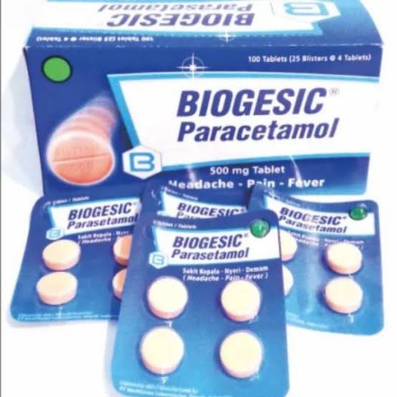 Jual BIOGESIC PARACETAMOL 500MG Shopee Indonesia