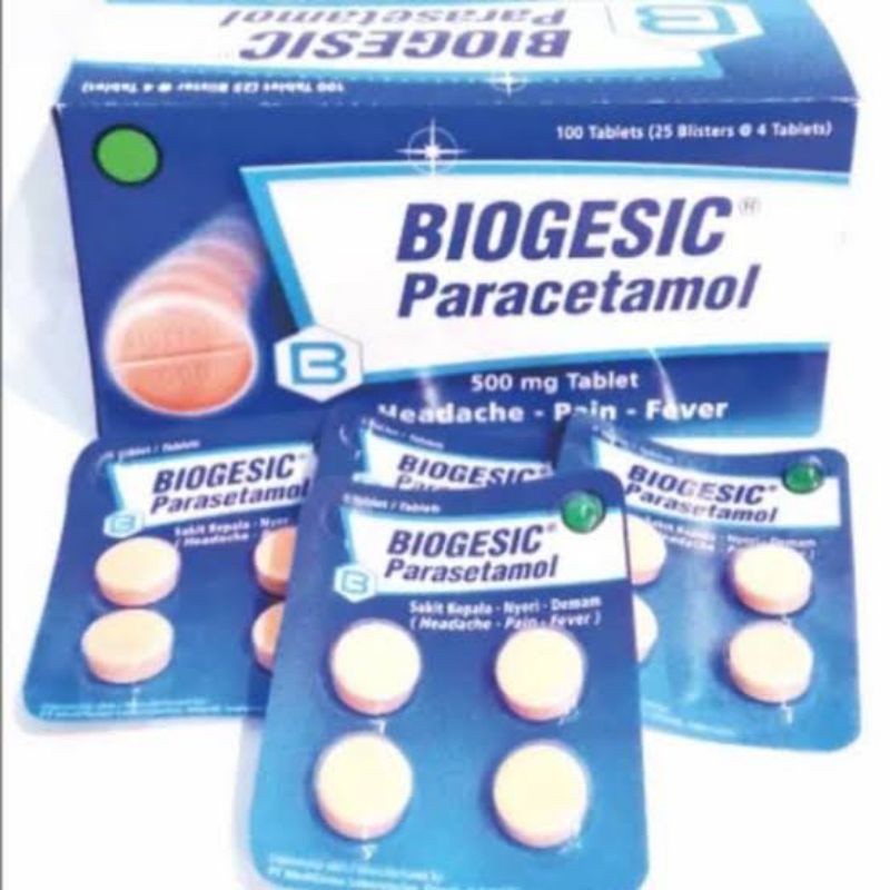 Jual BIOGESIC PARACETAMOL 500MG | Shopee Indonesia