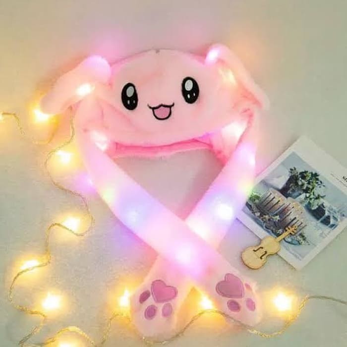 Jual EMY Topi Korean Bunny Hat/ Topi Kelinci Dancing Magic Ear Korea ...