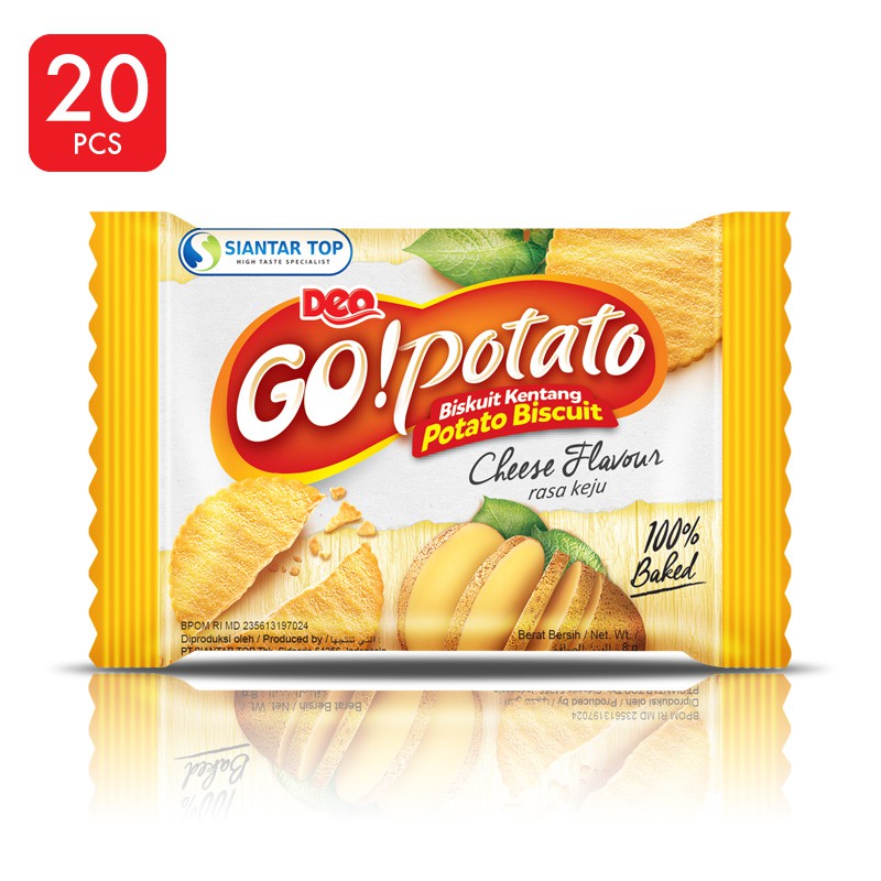 Jual Deo Go! Potato Cheese 20 PCS x 8 gr - SIANTARTOP | Shopee Indonesia