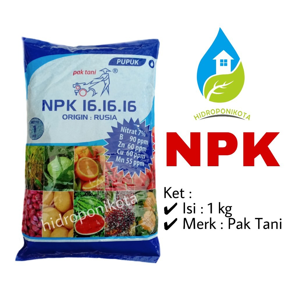 Jual Pupuk Npk Pak Tani 1 Kg Npk 16 16 16 Shopee Indonesia