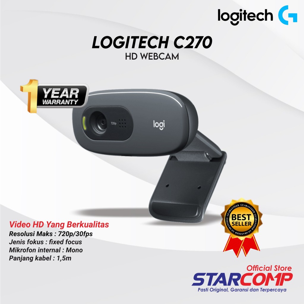 Webcam logitech c270 shopee new arrivals