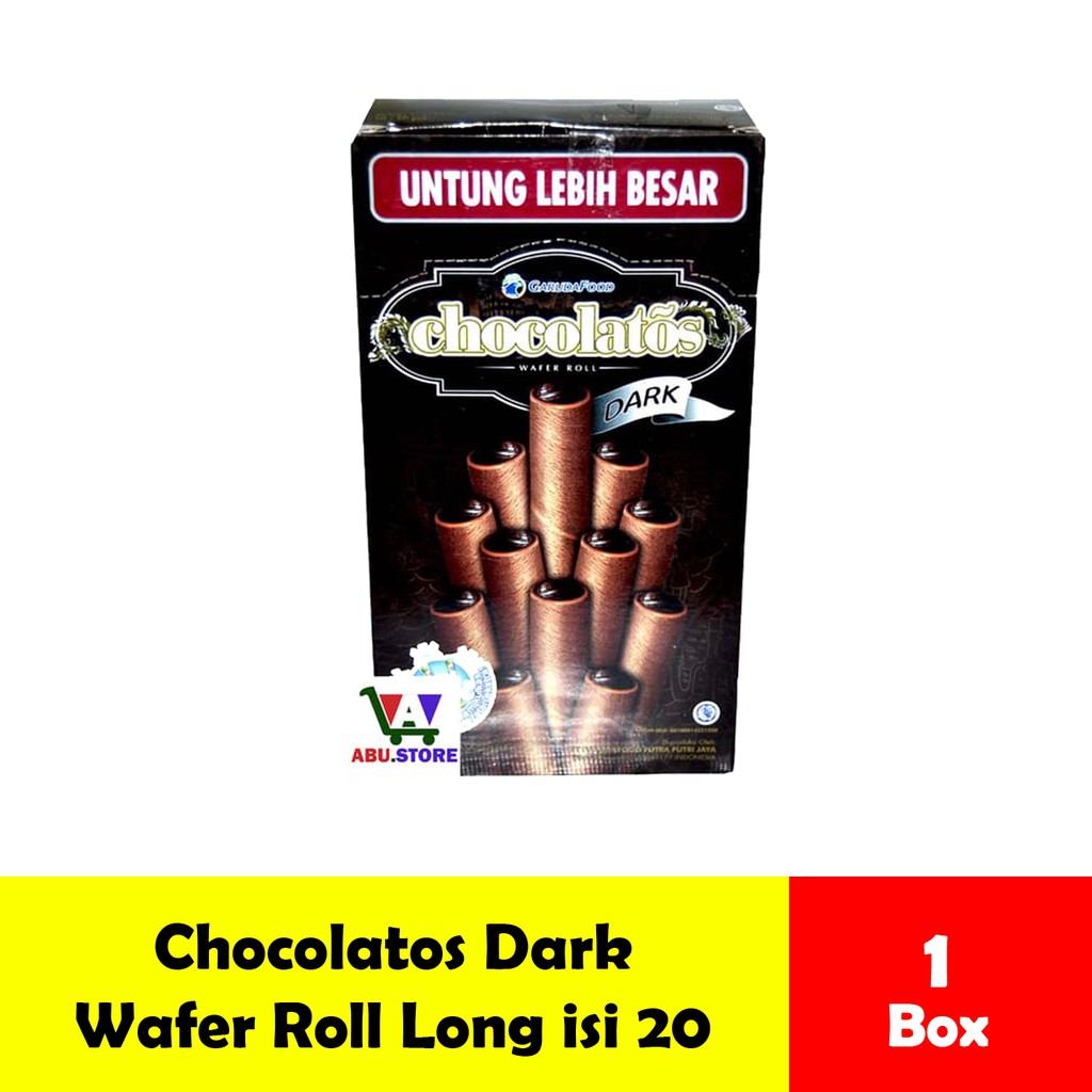 Jual Chocolatos Dark Wafer Roll Original Stick Long Box 24 Pcs Shopee Indonesia 9897