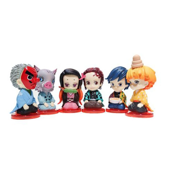 Jual Action Figure Anime Demon Slayer Figure Kimetsu No Yaiba 6 Pcs/set ...