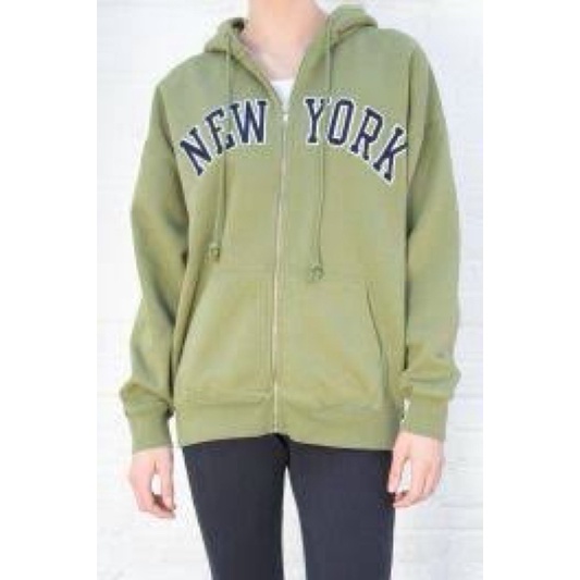 Jual Brandy Melville New York Matcha Green Carla Hoodie Shopee Indonesia