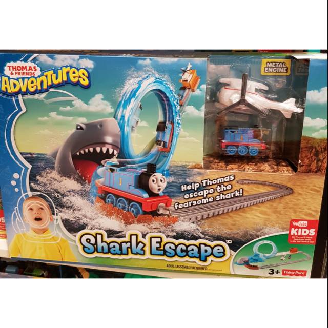 Thomas & Friends Shark Escape Track Pack - Adventure Railway Set For Die-Cast Engines