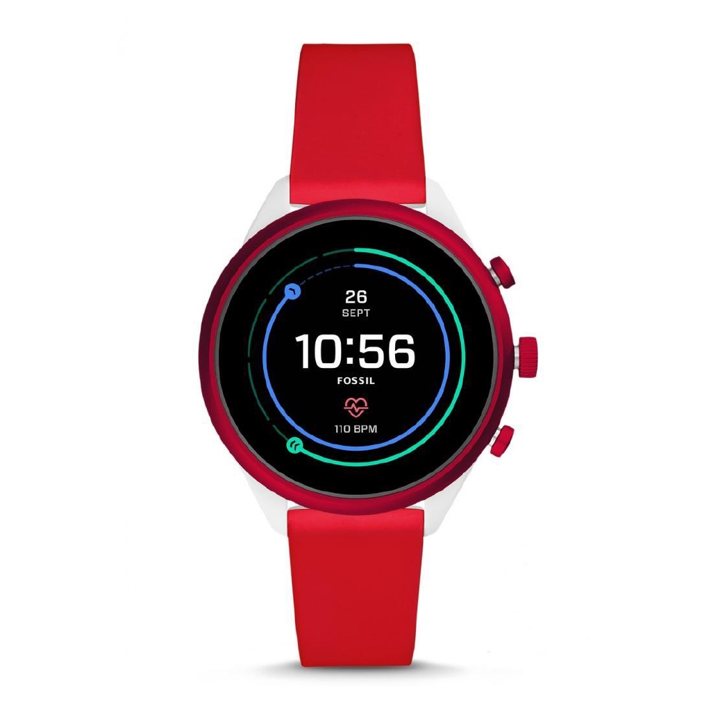 Jual Fossil Gen 4 Sport Smartwatch 41mm Red Silicone Jam Tangan Wanita FTW6052 Shopee Indonesia