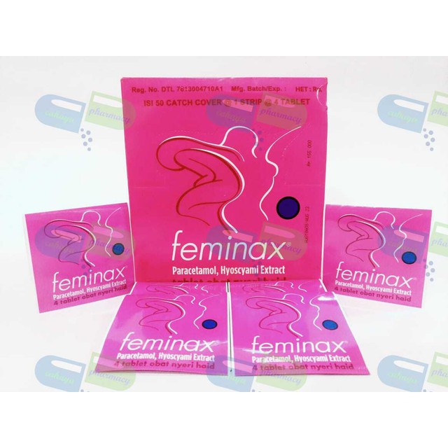 Jual Jual Feminax Strip 4 Tablet Meredakan Nyeri Haid Kram Perut