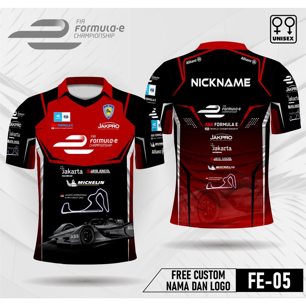 Jual Jersey formula e 2022 jakarta baju kaos indonesia Shopee Indonesia