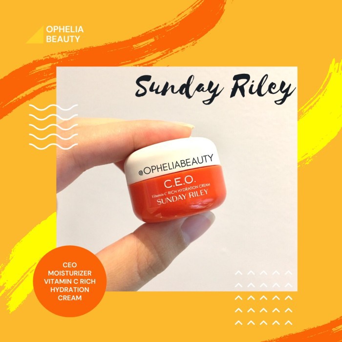 Jual SUNDAY RILEY CEO MOISTURIZER VITAMIN C RICH HYDRATION CREAM - 8G ...