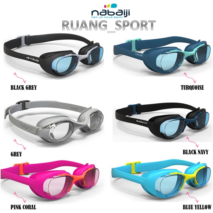 Jual Kacamata Renang Nabaiji Anak Dan Dewasa Xbase 100 Lenses Clear