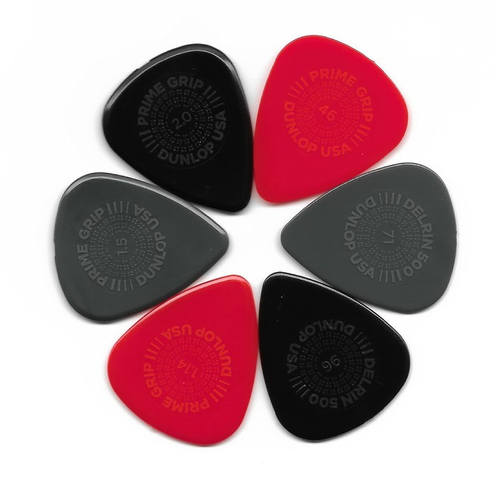 Dunlop Delrin Prime Grip Gitarrenplektren (0,96 Mm, In Plektrumdose