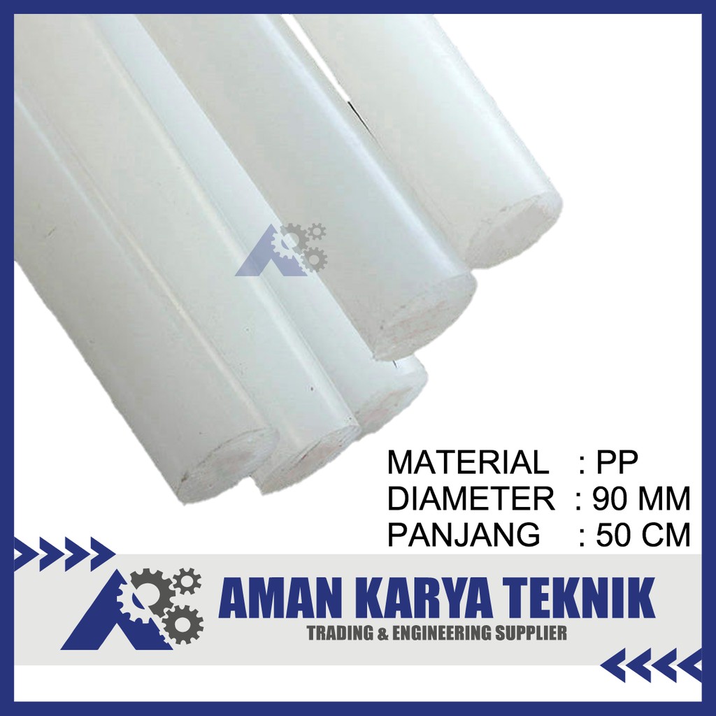 Jual Polypropylene / PP Batangan ( PP Rod ) 90 mm x 500 mm | Shopee ...