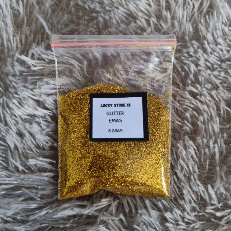 Jual Sparkle Glitter EMAS Gold 8gr 8 Gram Powder Serbuk Halus Tabur ...