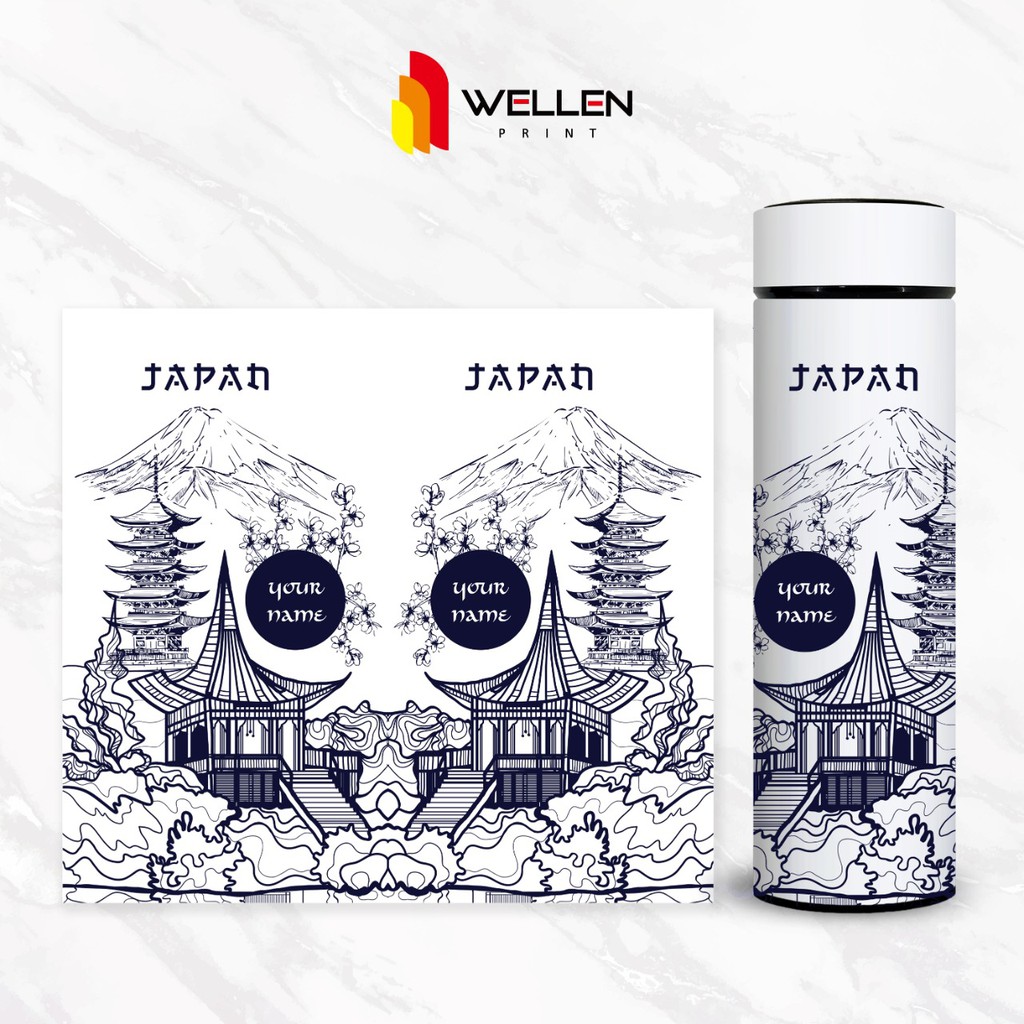 Jual WELLEN PRINT - Tumbler Sakura Print UV Edisi Around The World ...