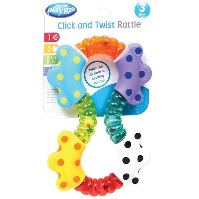 Jual Playgro Click And Twist Rattle 3m+ | Shopee Indonesia