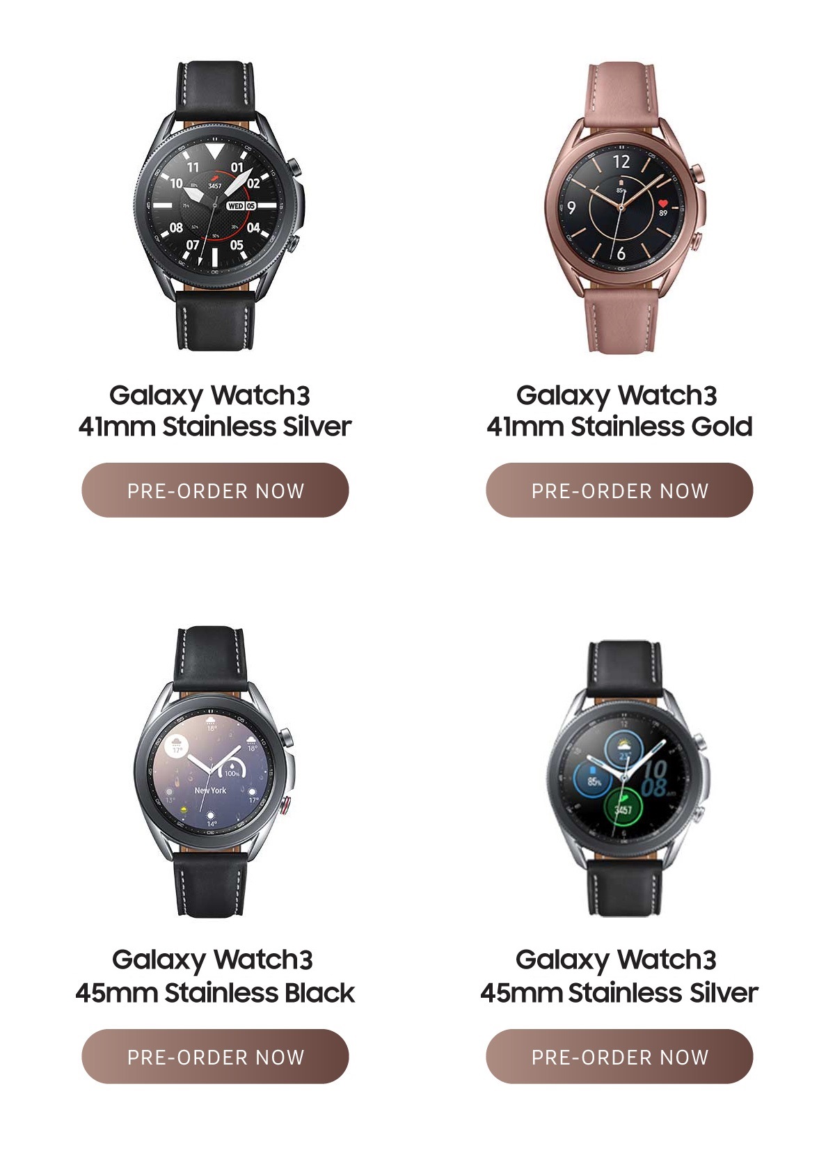 Pre order cheap galaxy watch 3