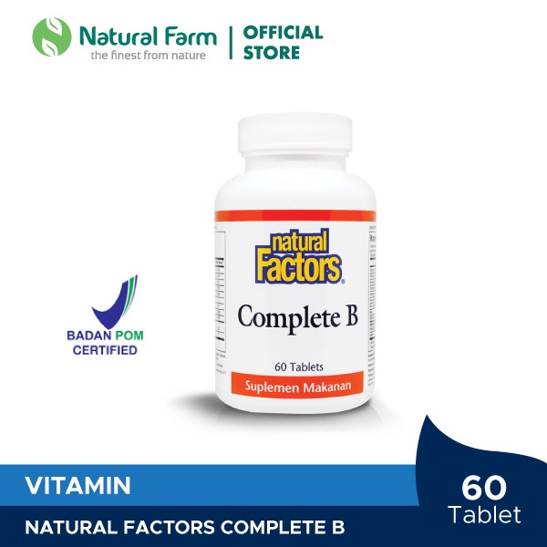 Jual Natural Factors Complete B - 60 Tablet | Shopee Indonesia