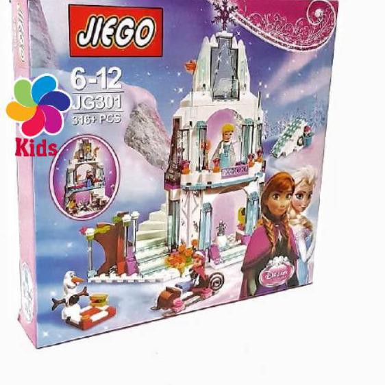Jual ZIODN* MAINAN LEGO CASTILE FROZEN AND ELSA - LEGO ISTANA FROZEN ...