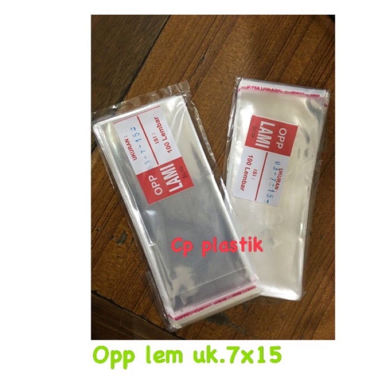 Jual Plastik OPP Lem | Berperekat Uk. 7x15 (isi +/- 100 pcs) | Shopee ...