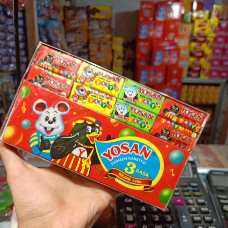 Jual YOSAN PERMEN KARET 3 RASA | Shopee Indonesia