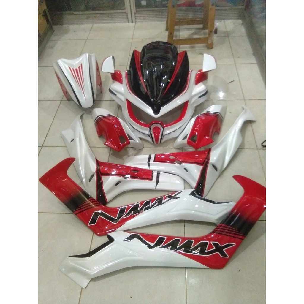Jual sepaket modifikasi nmax tameng predator cover sen spakbor depan