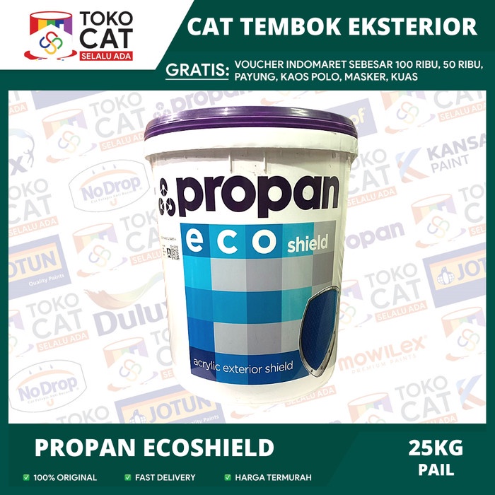 Jual Cat Tembok Exterior Propan Eco Shield Warna Putih Bersih Kg Pail Shopee Indonesia