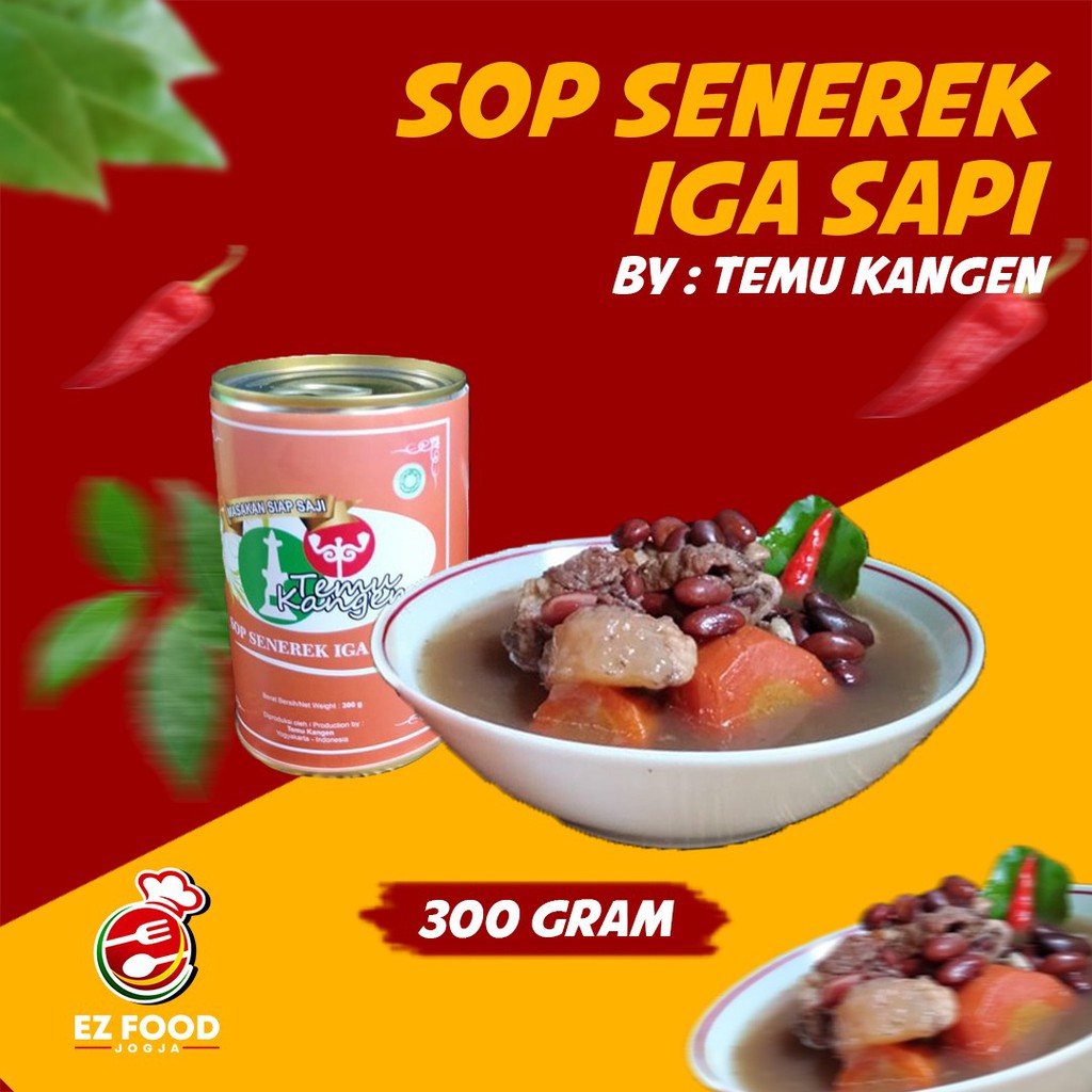 Jual Sop Senerek Iga Sapi Temu Kangen Makanan Kaleng Ez Food Jogja