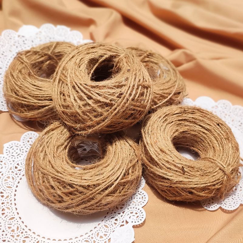 Jual Tali Rami 2ply, 3ply & 5ply (Panjang 1 Gulung -+ 50m) | Shopee ...