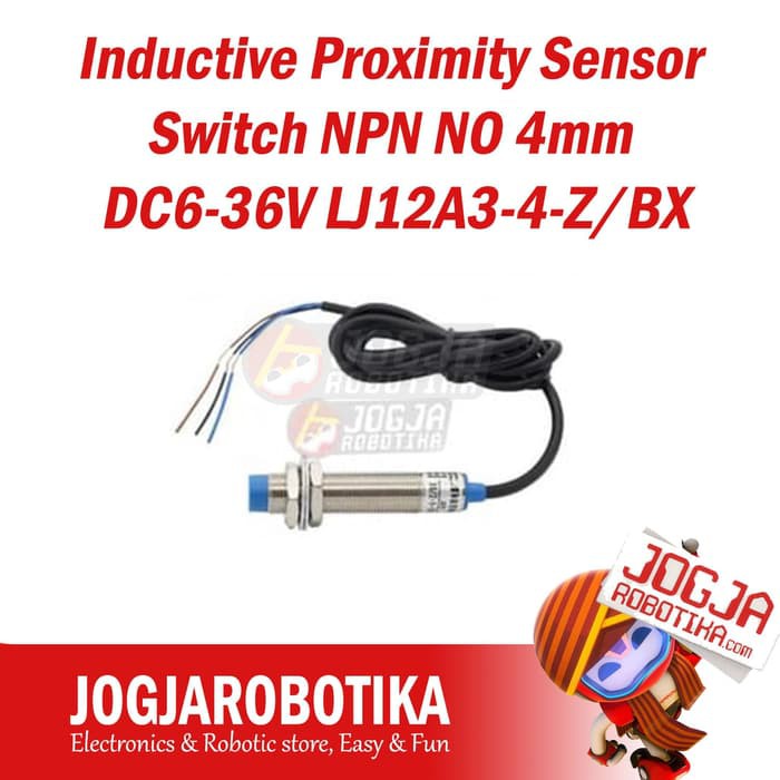 Inductive Proximity Sensor - 2mm Detection, PNP NC, 6-36V DC, 12mm Barrel, 3-Wire