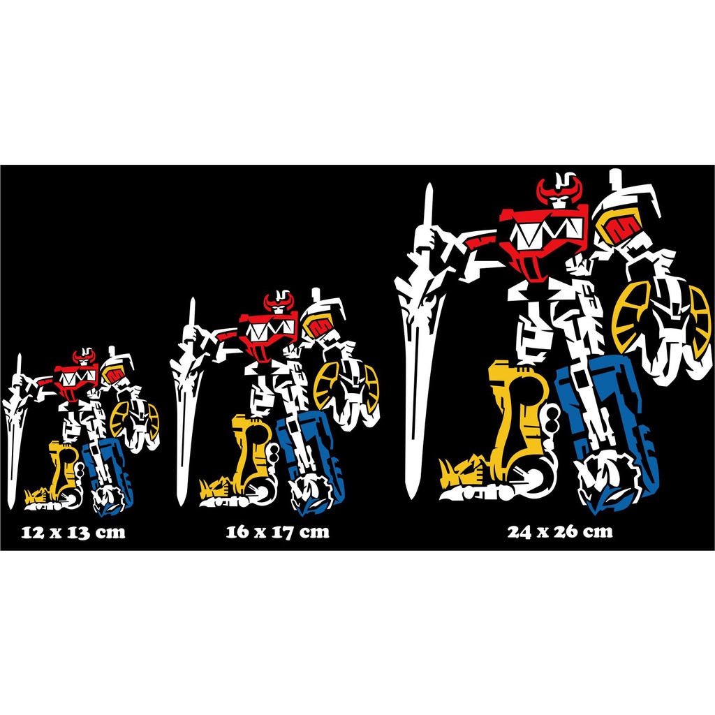 Jual Sticker Megazord Power Rangers Cinema | Shopee Indonesia