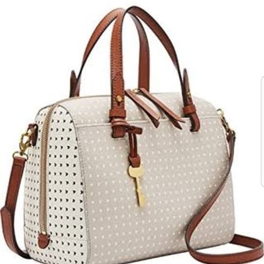 Jual FOSSIL RACHEL SATCHEL GREY HEART Shopee Indonesia