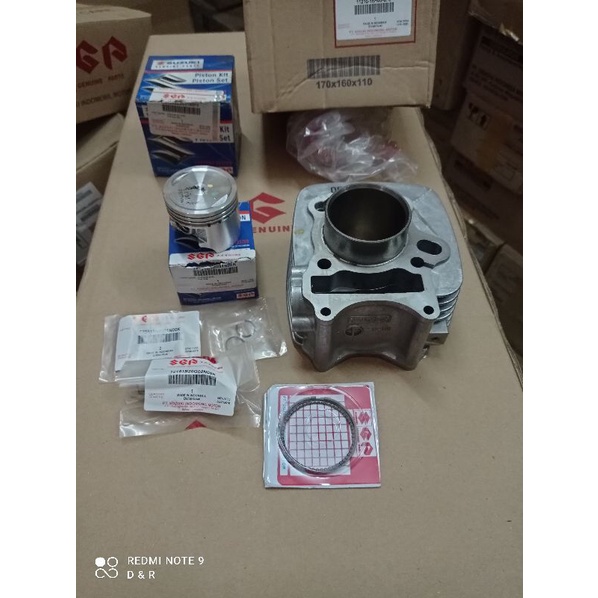 Jual Block Blok Seher Cylinder Set Suzuki Shogun 125 FL New Robot Axelo ...