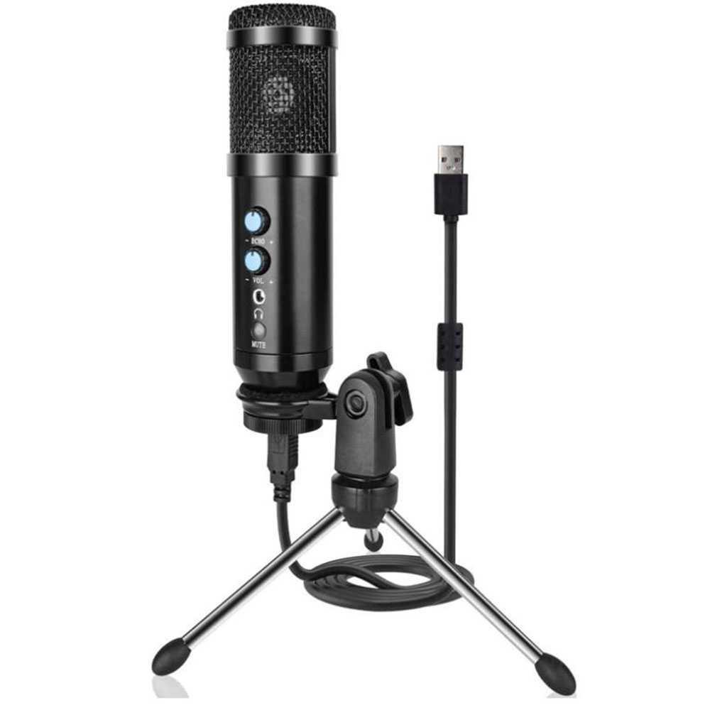 Jual TaffSTUDIO Tech Microphone Condenser USB Mikrofon with Stand -UD ...