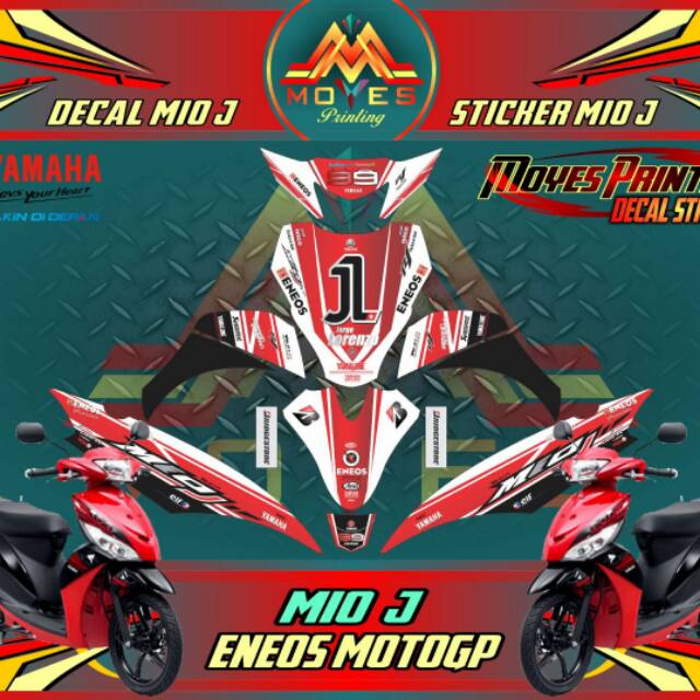 Jual Yamaha Mio J Decal Sticker Fulbody Yamaha Eneos MotoGp | Shopee ...