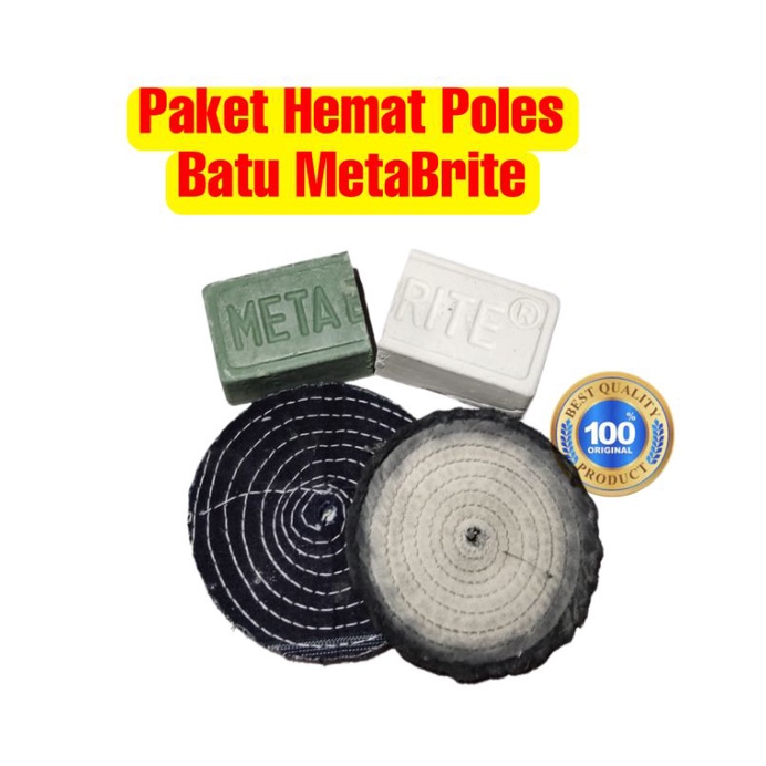 Jual PAKET BATU POLES 1/2 HIJAU&PUTIH METABRITE DAN KAIN POLES | Shopee ...