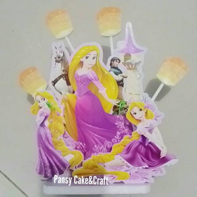 Jual Cake Topper Princess Rapunzel Tangled Disney | Shopee Indonesia