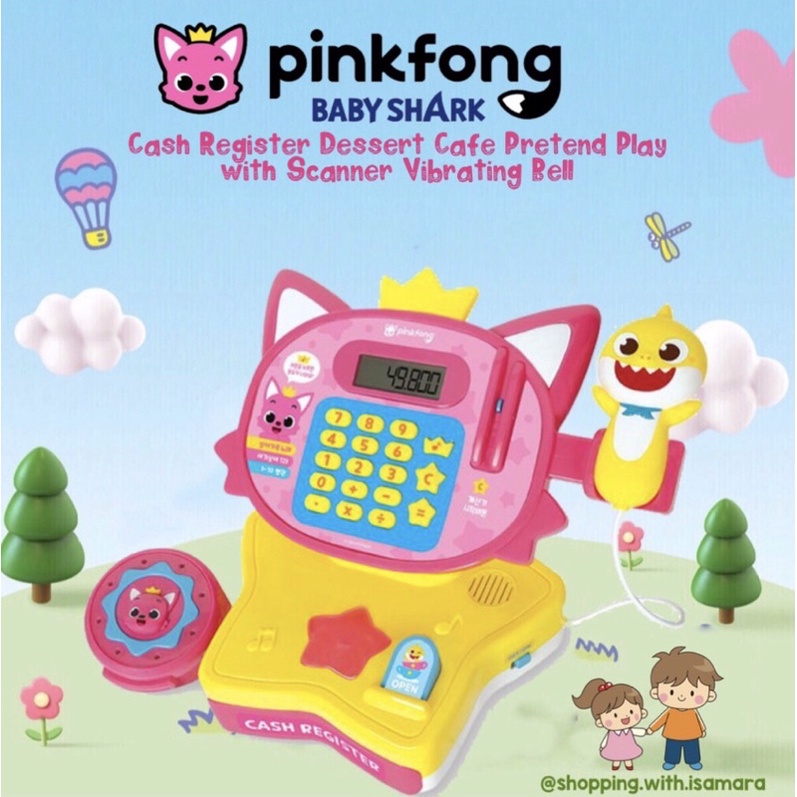 Jual Pinkfong Baby Shark Cash Register Dessert Cafe Pretend Play with ...