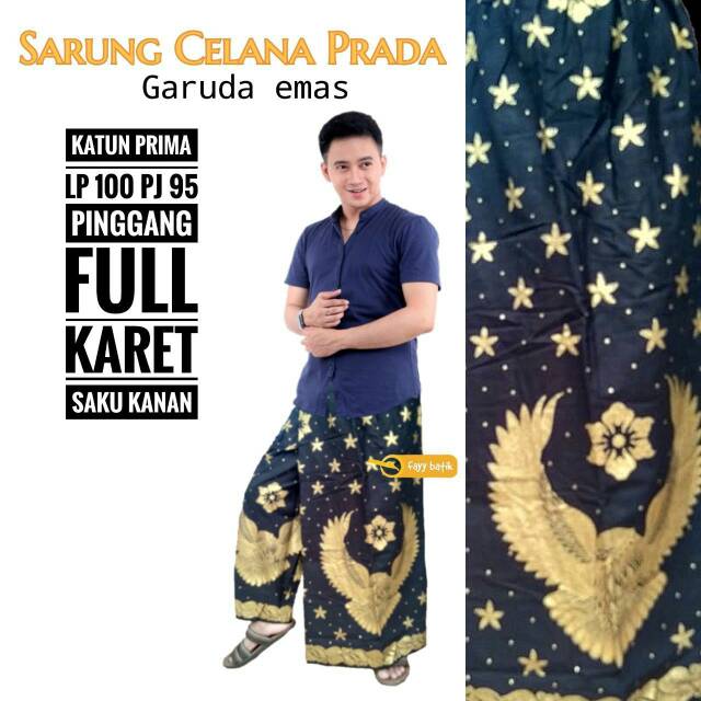 Jual Sarung celana Prada motif Garuda | Shopee Indonesia