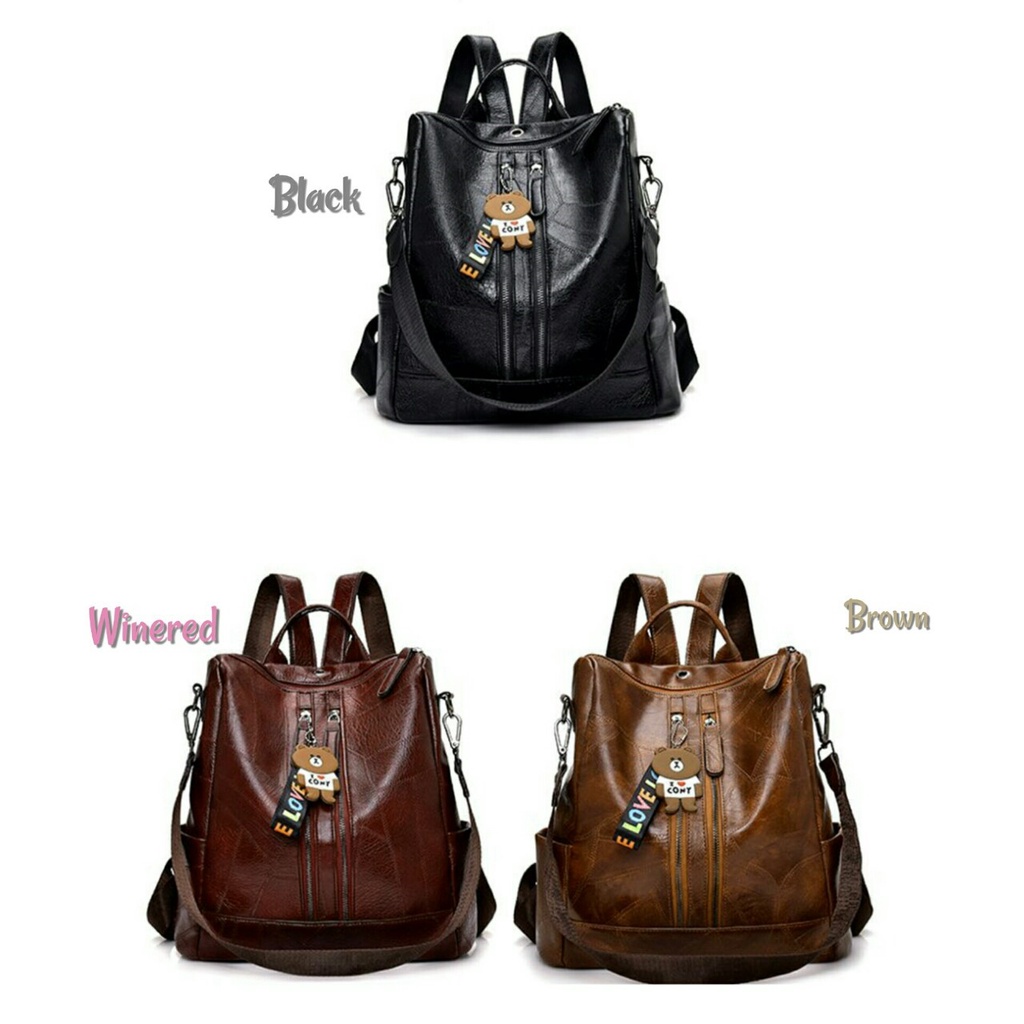 Jual TAS RANSEL WANITA KULIT BACKPACK WANITA RANSEL FASHION TERBARU