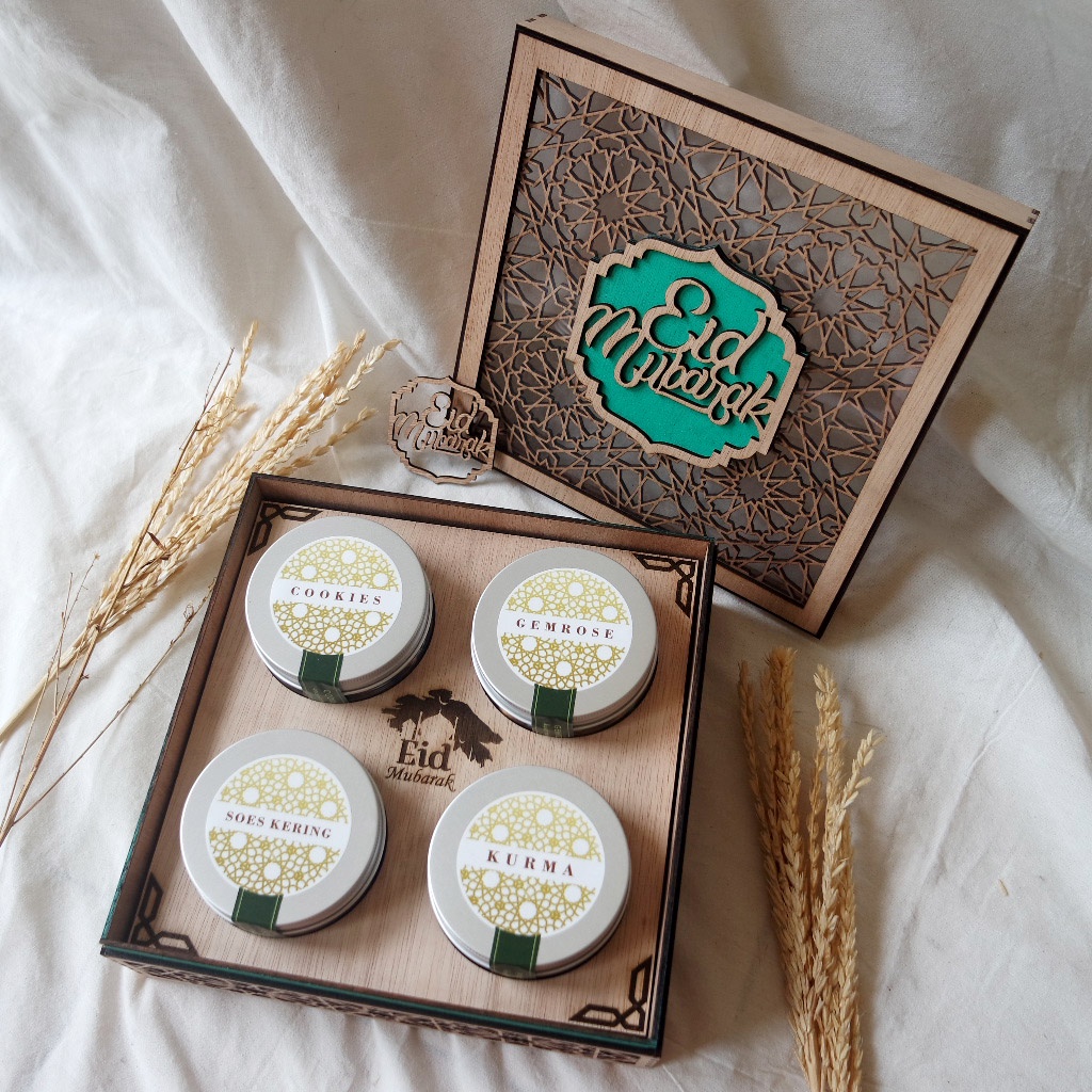 Jual Parcel Lebaran Kueh Jadoel Large (Box Kayu) | Shopee Indonesia