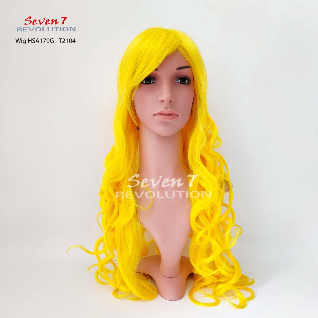 Jual Wig/ Rambut Palsu Panjang Curly Natural/ Cosplay Warna (HSA179G ...
