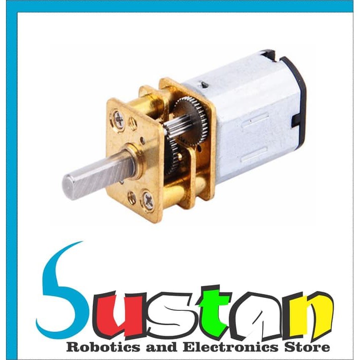 Jual N20 6V DC 35RPM Micro Speed Reduction Metal Gearbox Mini Motor ...