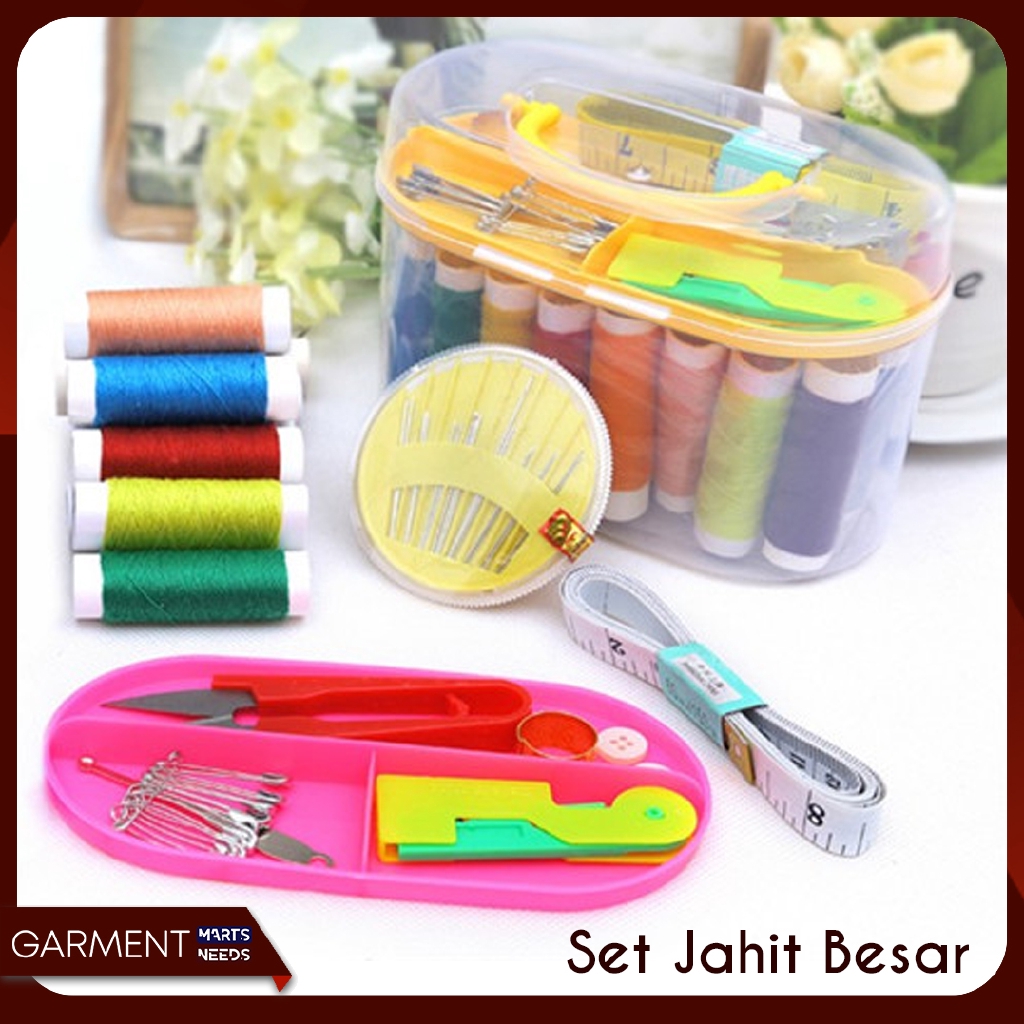 Jual SET ALAT JAHIT BESAR SEWING BOX LENGKAP Shopee Indonesia